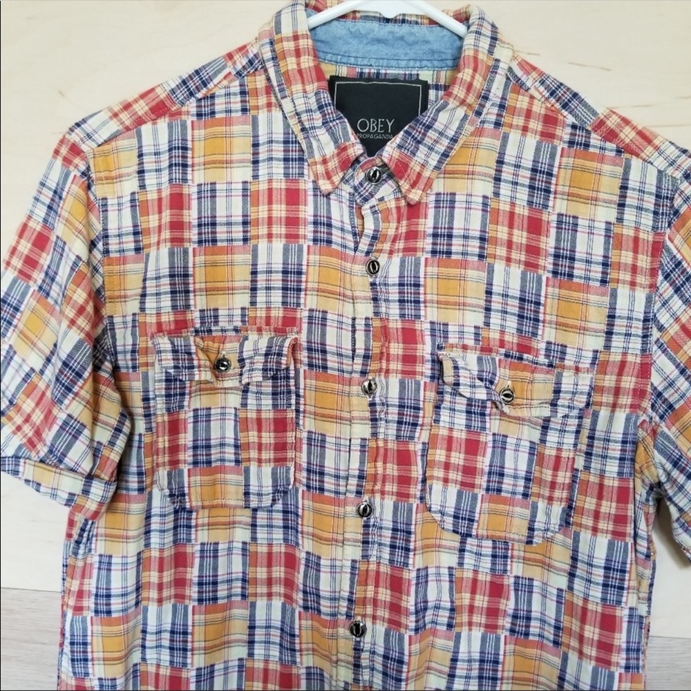 Obey Propaganda Button Down Blouse - image 3